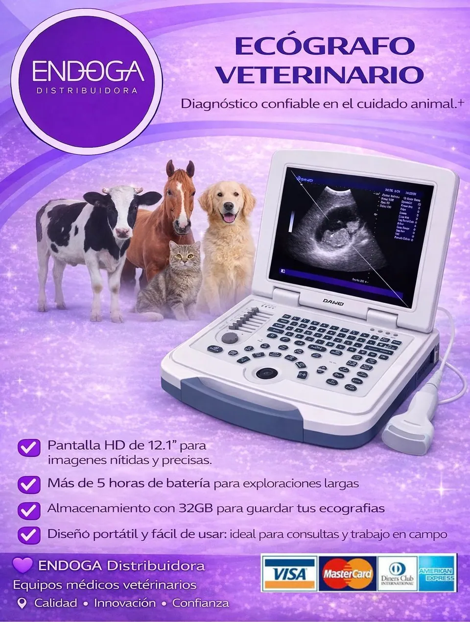 Ecógrafo veterinario, Línea Veterinaria de Endoga