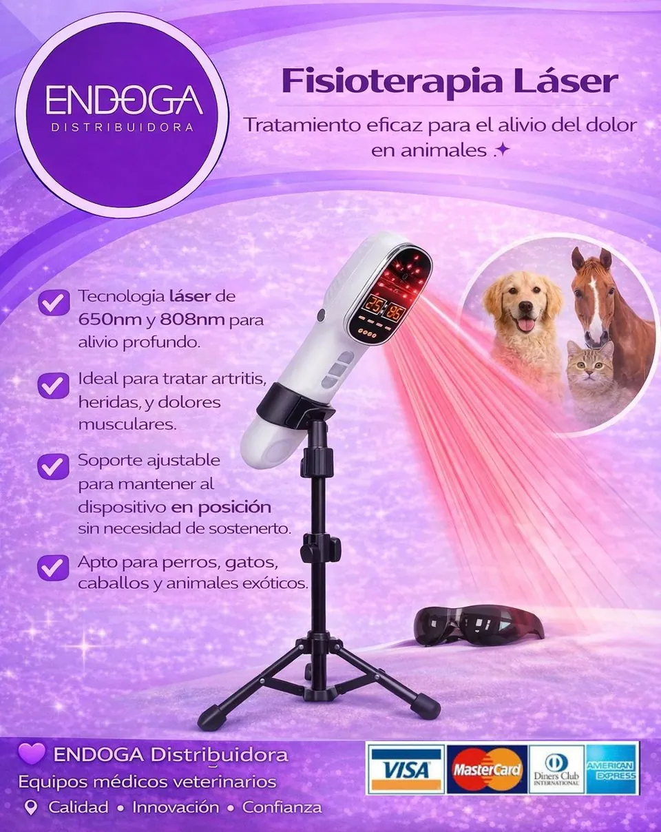 Equipo de fisioterapia láser, Línea Veterinaria de Endoga