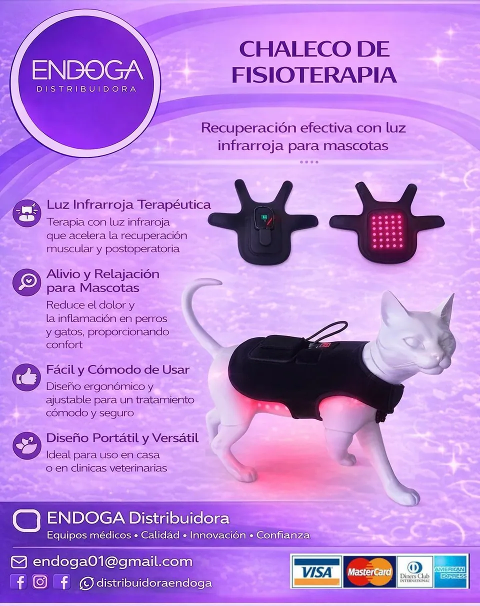 Chaleco de fisioterapia, Línea Veterinaria de Endoga