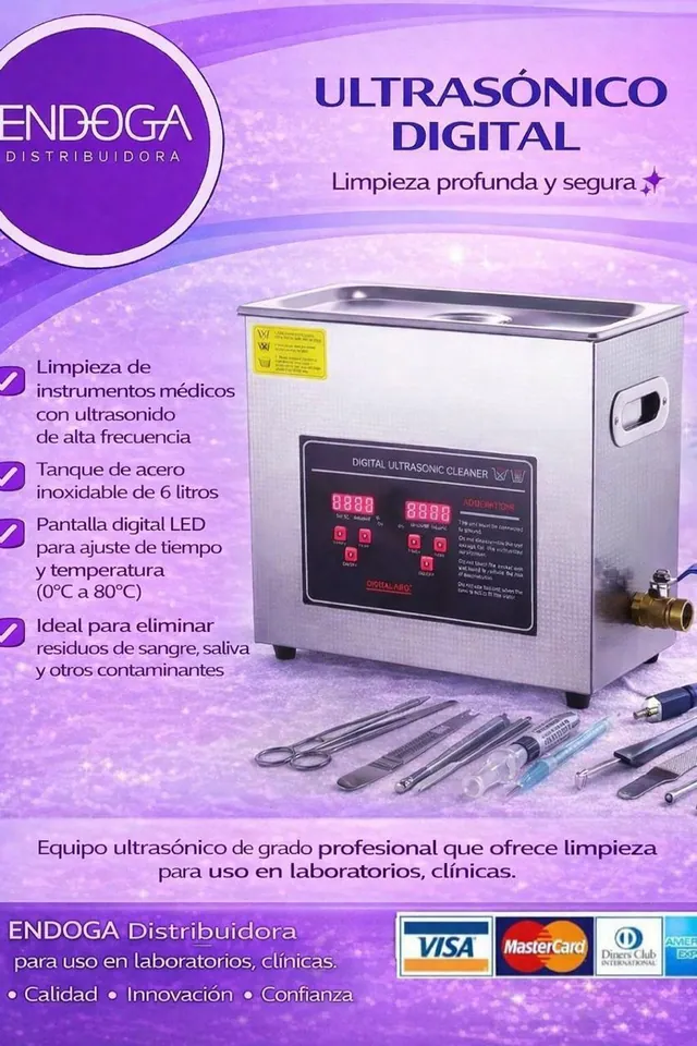 Ultrasónico digital, Línea Pharma de Endoga
