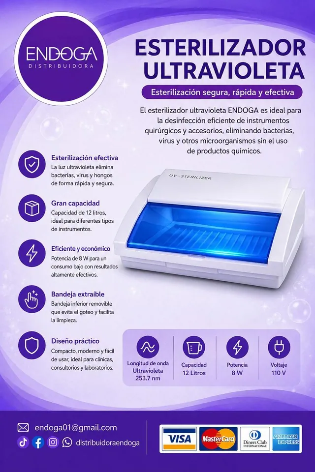 Esterilizador ultravioleta, Línea Pharma de Endoga